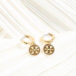 Tory Burch Miller Gold Huggie Hoop Earring